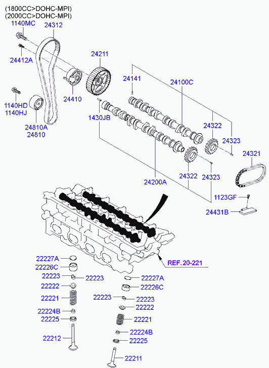 Hyundai 24100-26601 - Bregasta osovina www.molydon.hr