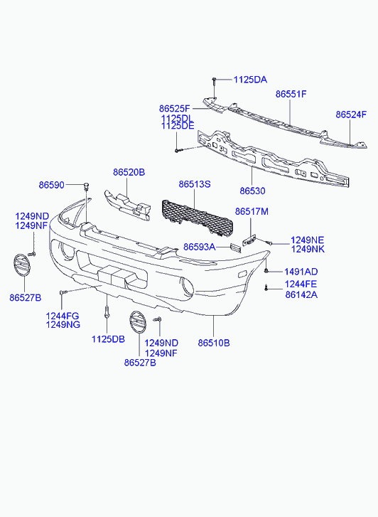 KIA 86513-26910 - Ventilaciona Rešetka, branik www.molydon.hr