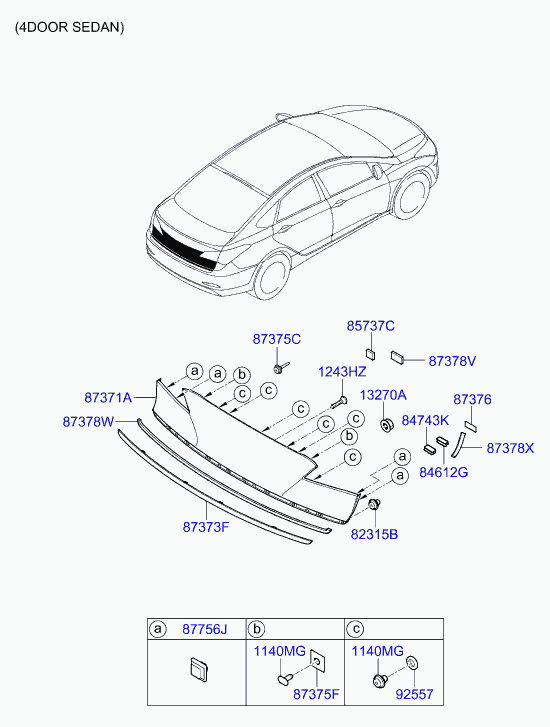 Hyundai 873723Z300 - Ukrasna/zaštitna lajsna, vrata www.molydon.hr