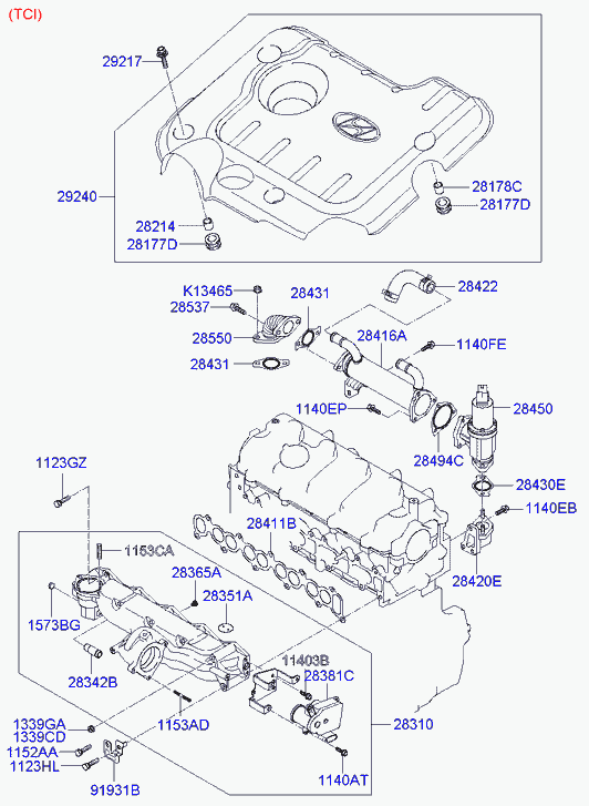 Hyundai 28411-27400 - Brtva, usisna grana www.molydon.hr