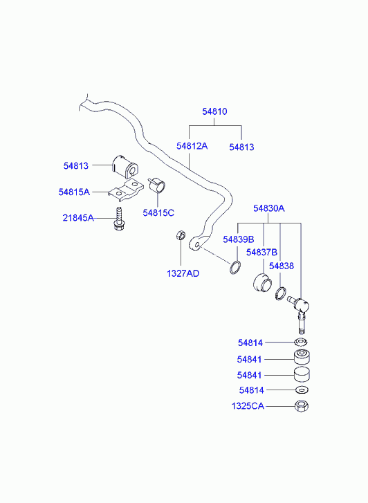 Hyundai 54813-39100 - Čahura Ležaja, stabilizator www.molydon.hr