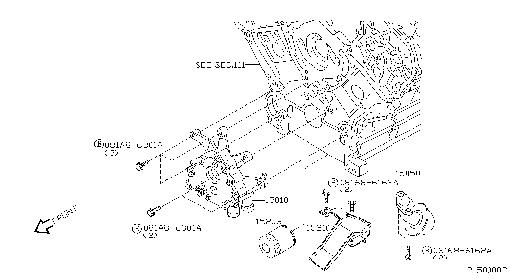 UD 15208-31U01 - Filter za ulje, ručni mjenjač www.molydon.hr