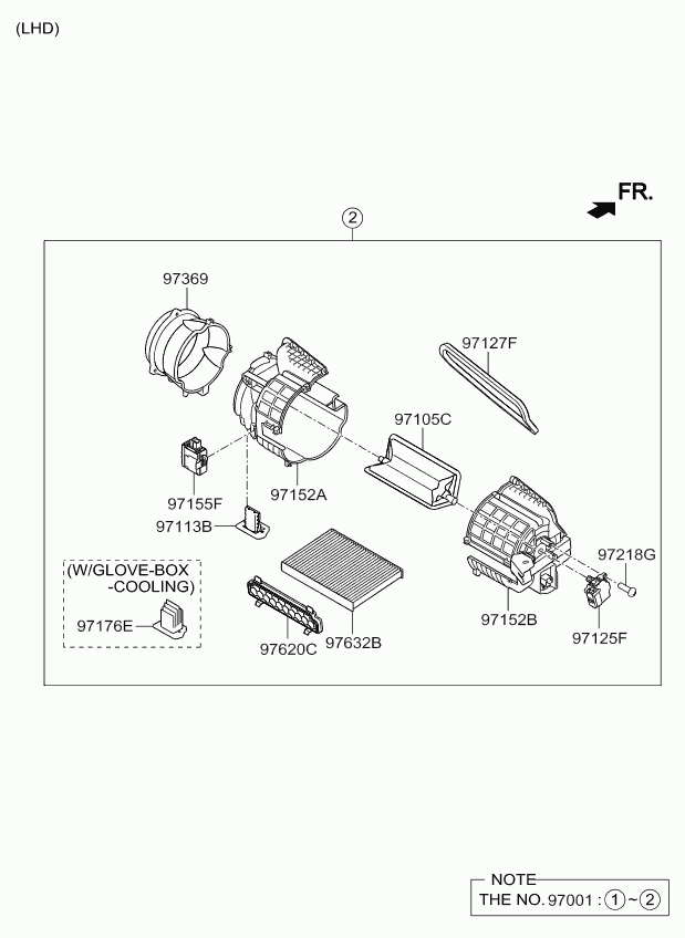 KIA 97128-A5000 - Regulator, ventilator kabine/unutrasnjeg prostora www.molydon.hr