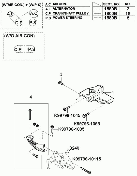 KIA 0K968-15-909 - Klinasti rebrasti remen  www.molydon.hr