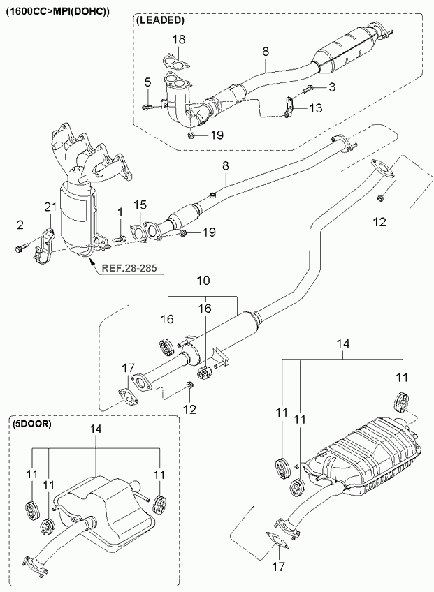 Hyundai 287613B000 - Čahura Ležaja, stabilizator www.molydon.hr