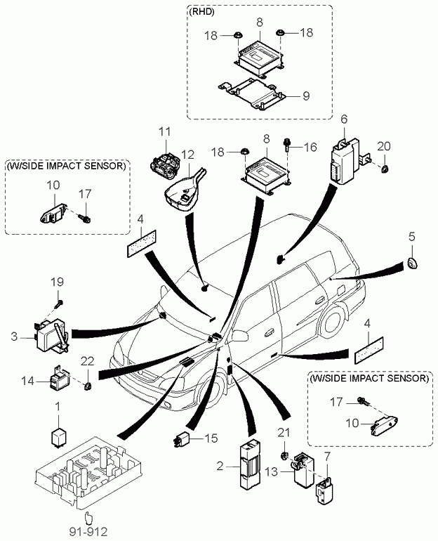 KIA 0K53A-67-740 - Relej, ABS www.molydon.hr