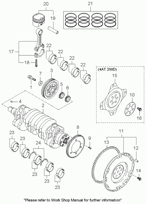 Hyundai 2351025000 - Rod assy - connecting www.molydon.hr