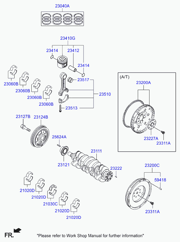 KIA 23040-2A903 - Komplet klipnih prstenova www.molydon.hr