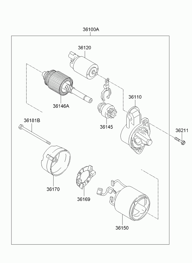 Hyundai (BEIJING) 36120-2A100 - Switch assy - starter magnetic www.molydon.hr