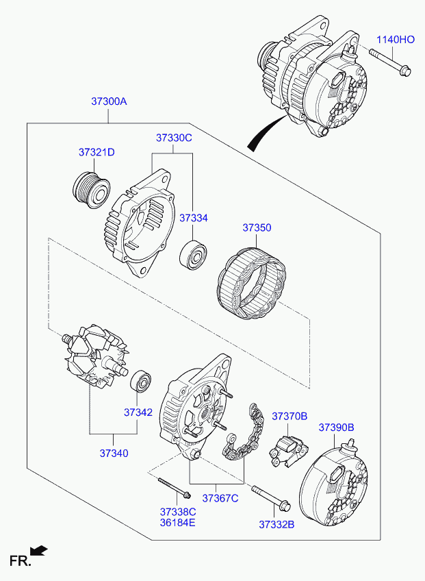 Hyundai 373002F350 - Alternator www.molydon.hr