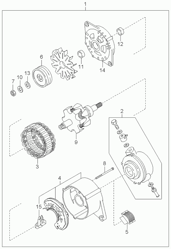 Hyundai 0K72A-18-300 - Alternator www.molydon.hr