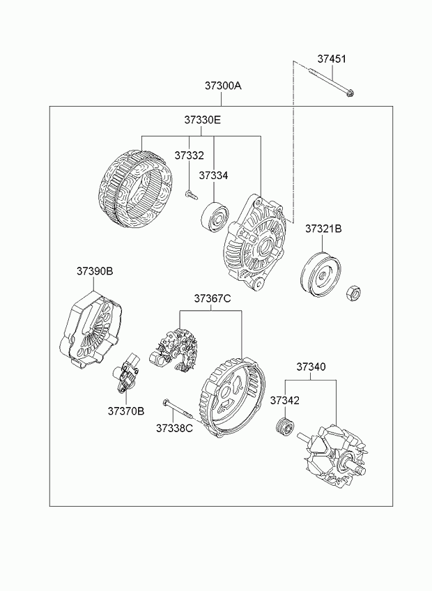 Hyundai 37370-25100 - Regulator napona generatora www.molydon.hr