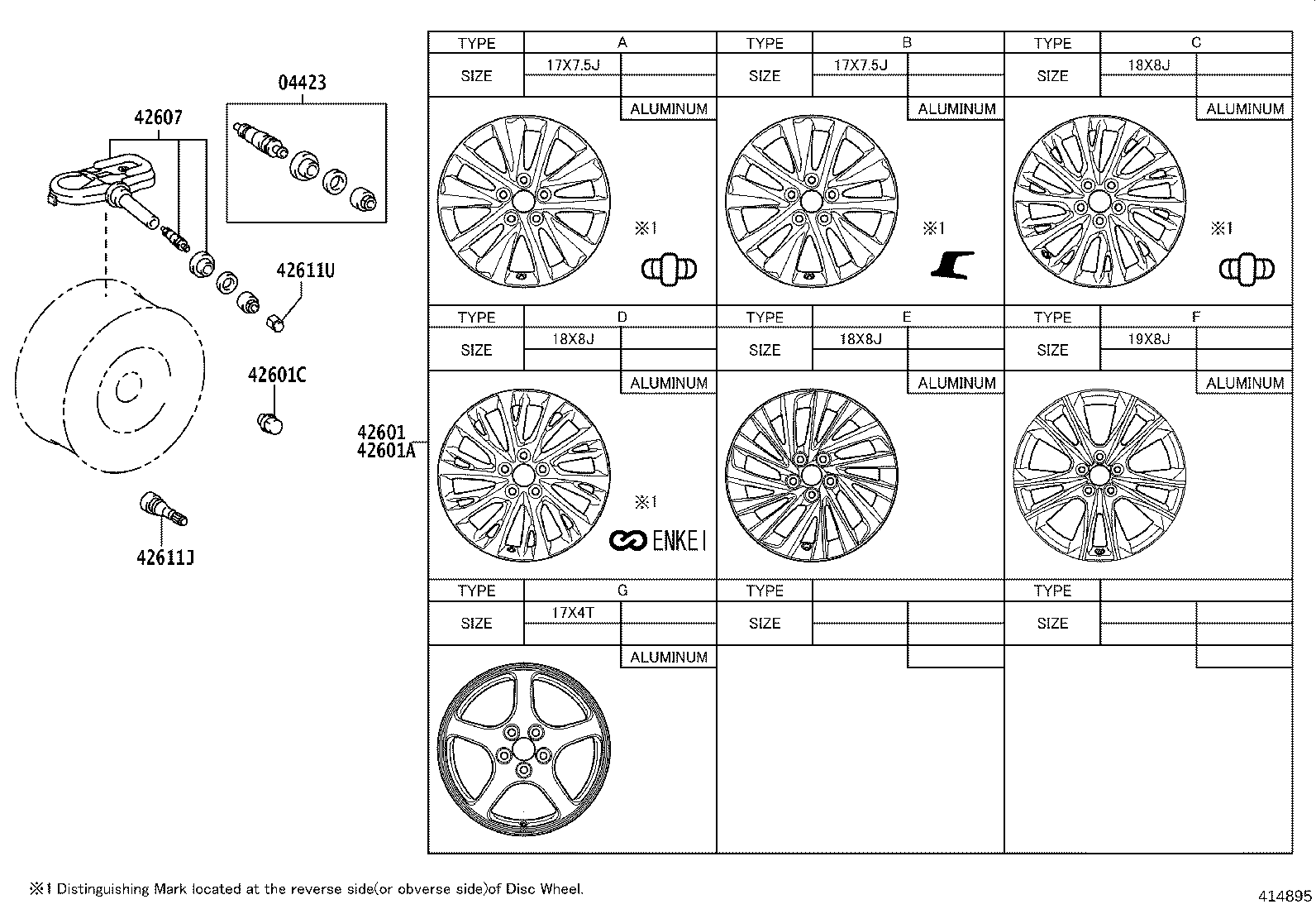 TOYOTA 42607-48010 - Senzor kotača, sistem za kontrolu pritiska u pneumaticima www.molydon.hr