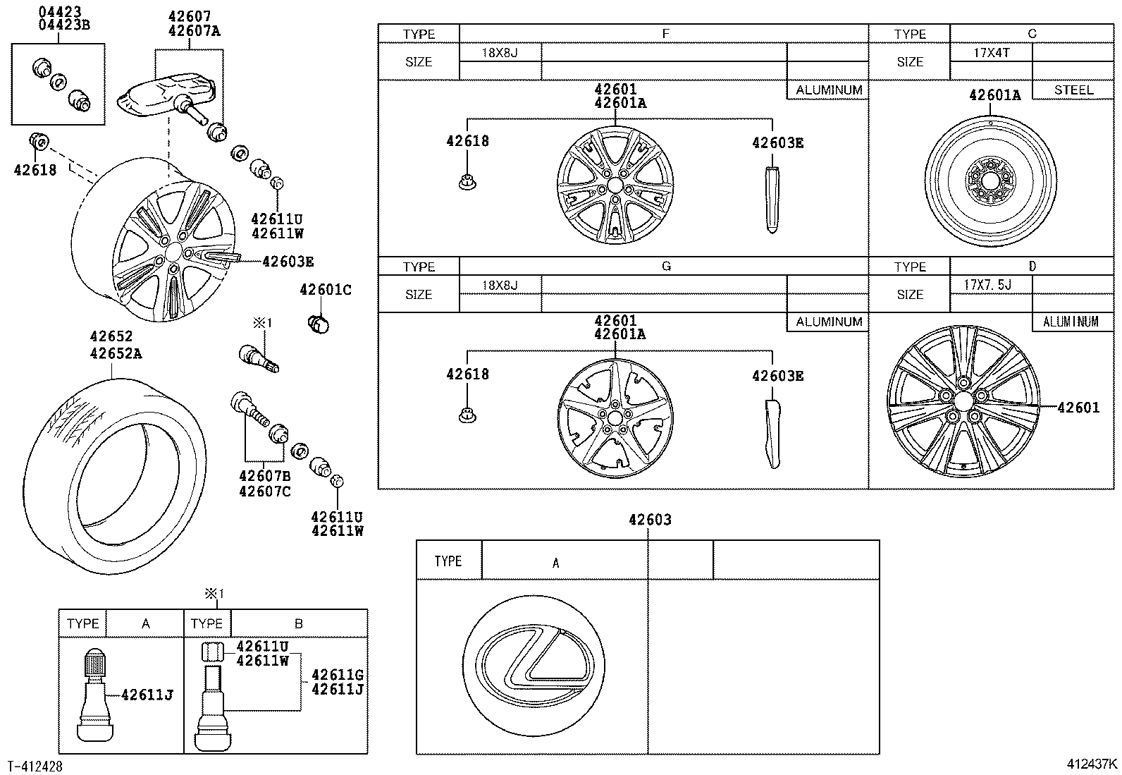 LEXUS 42607-50010 - Senzor kotača, sistem za kontrolu pritiska u pneumaticima www.molydon.hr