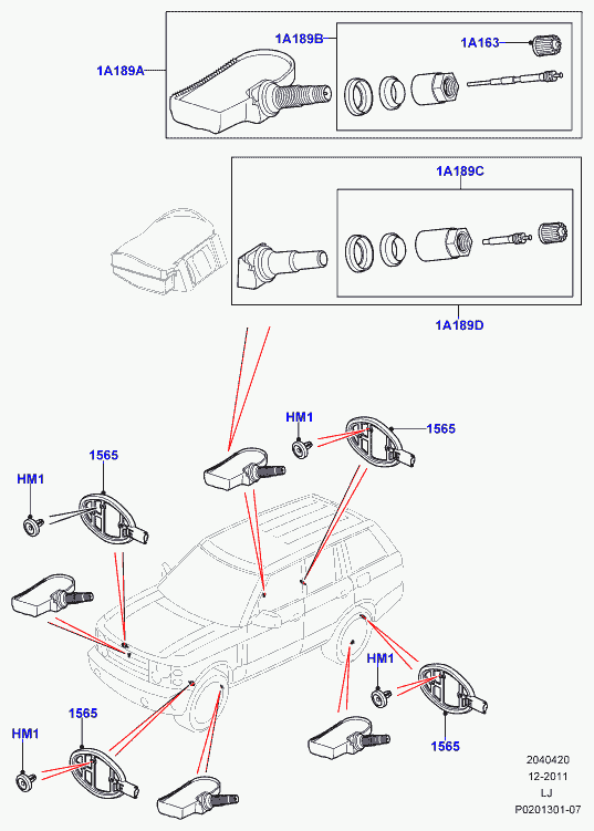 Land Rover LR031712 - Senzor kotača, sistem za kontrolu pritiska u pneumaticima www.molydon.hr