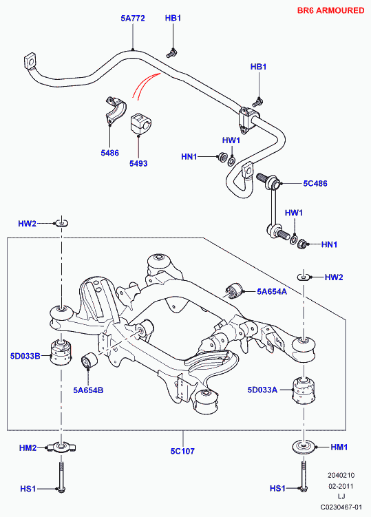 Land Rover RGD000131 - Šipka/spona, stabilizator www.molydon.hr