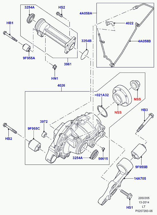 Land Rover TZB500050 - Radijalni Brtveni prsten (semering), diferencijal www.molydon.hr