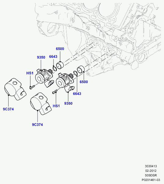 Rover LR010861 - Brtva, pumpa za gorivo www.molydon.hr