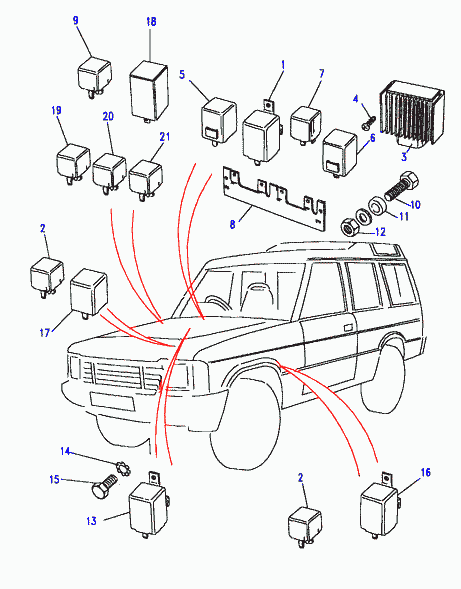 Land Rover YWB10027L - Relay www.molydon.hr