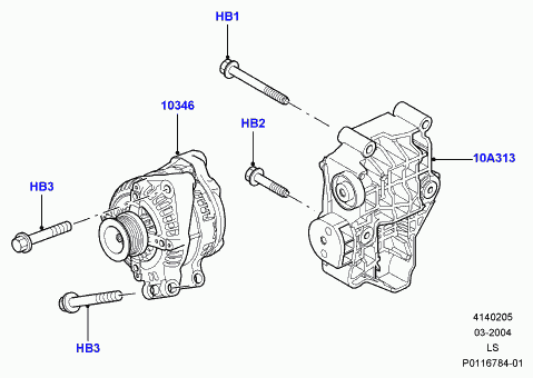 Land Rover YLE500190 - Alternator www.molydon.hr