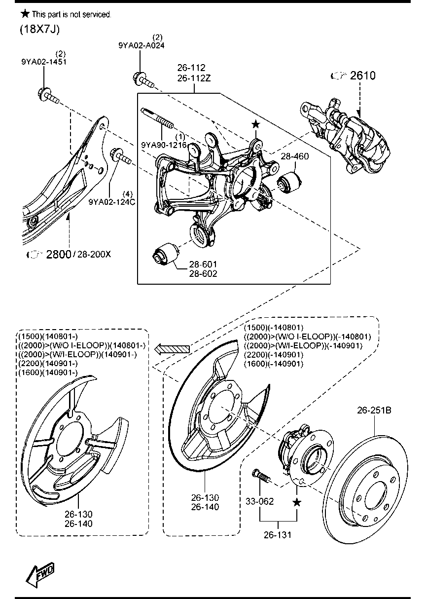 MAZDA B45A-26-12X - SUPPORT(L),HUB www.molydon.hr