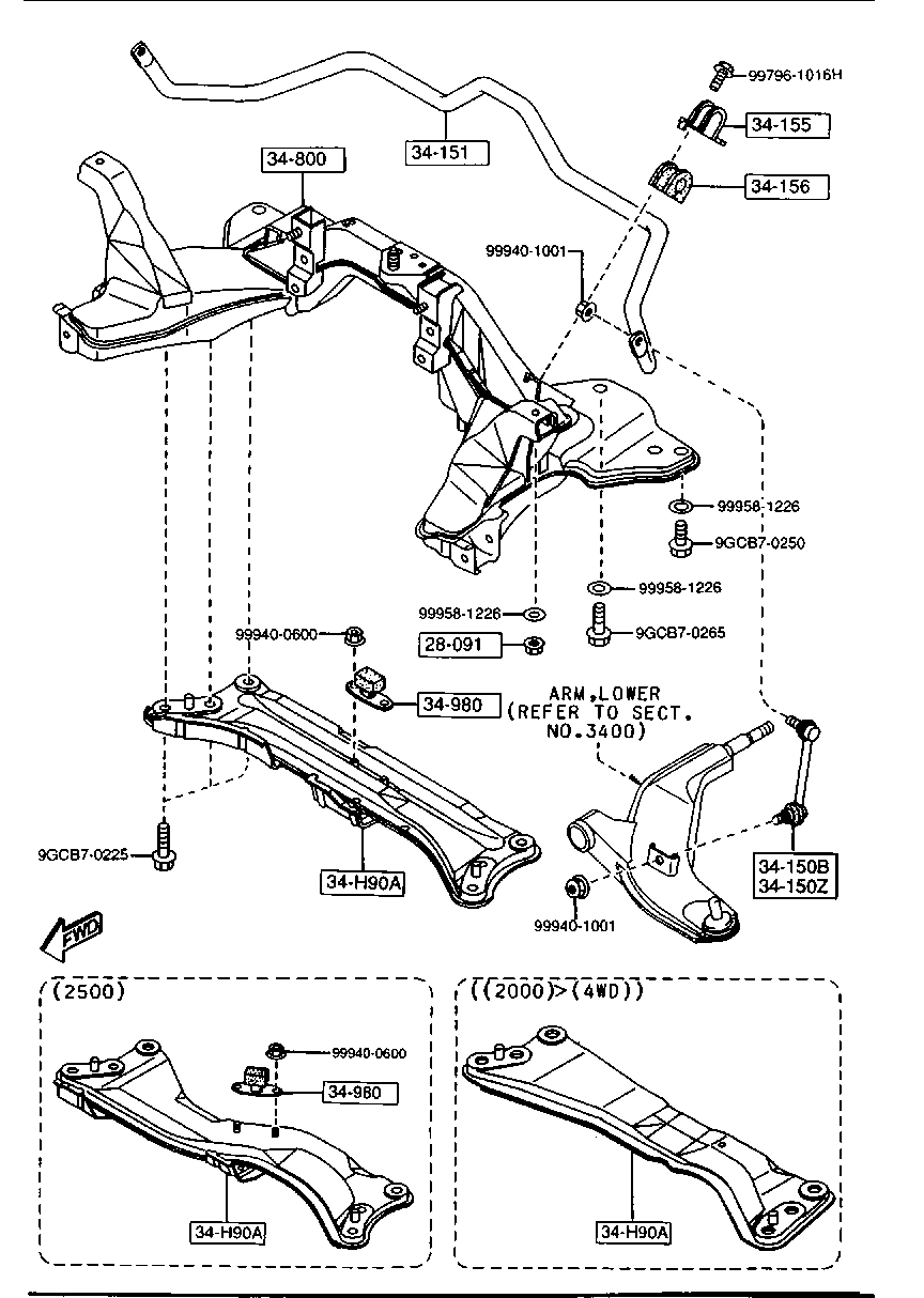 Honda GA2A-34-150 - Šipka/spona, stabilizator www.molydon.hr