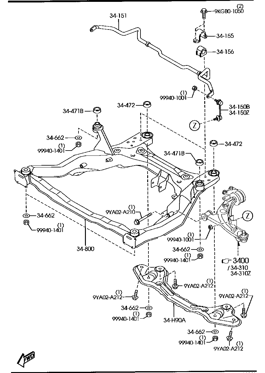 KIA L206-34-150A - Šipka/spona, stabilizator www.molydon.hr