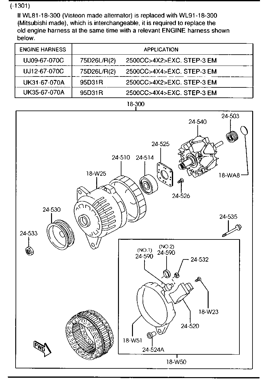 FORD WL81-18-300 - Alternator www.molydon.hr