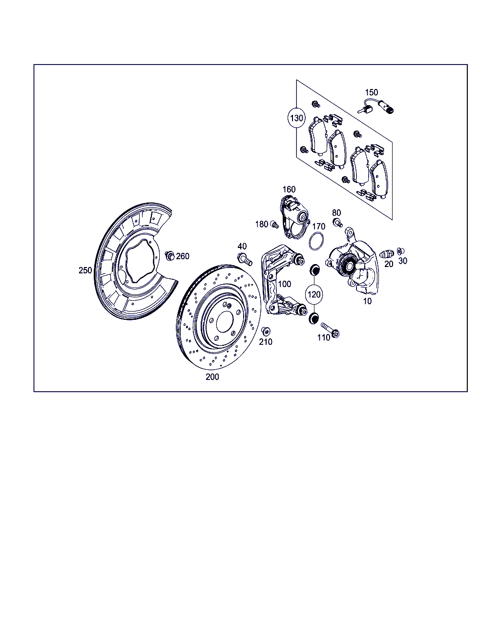 Mercedes-Benz A 008 420 08 20 - Komplet Pločica, disk-kočnica www.molydon.hr