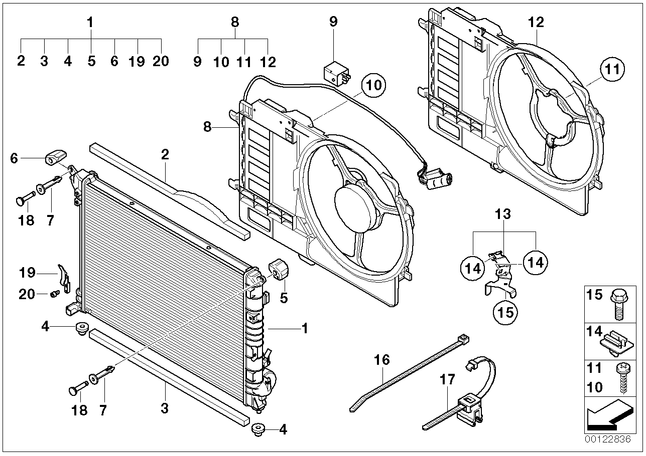 BMW 17 11 7 541 092 - Ventilator, hladjenje motora www.molydon.hr