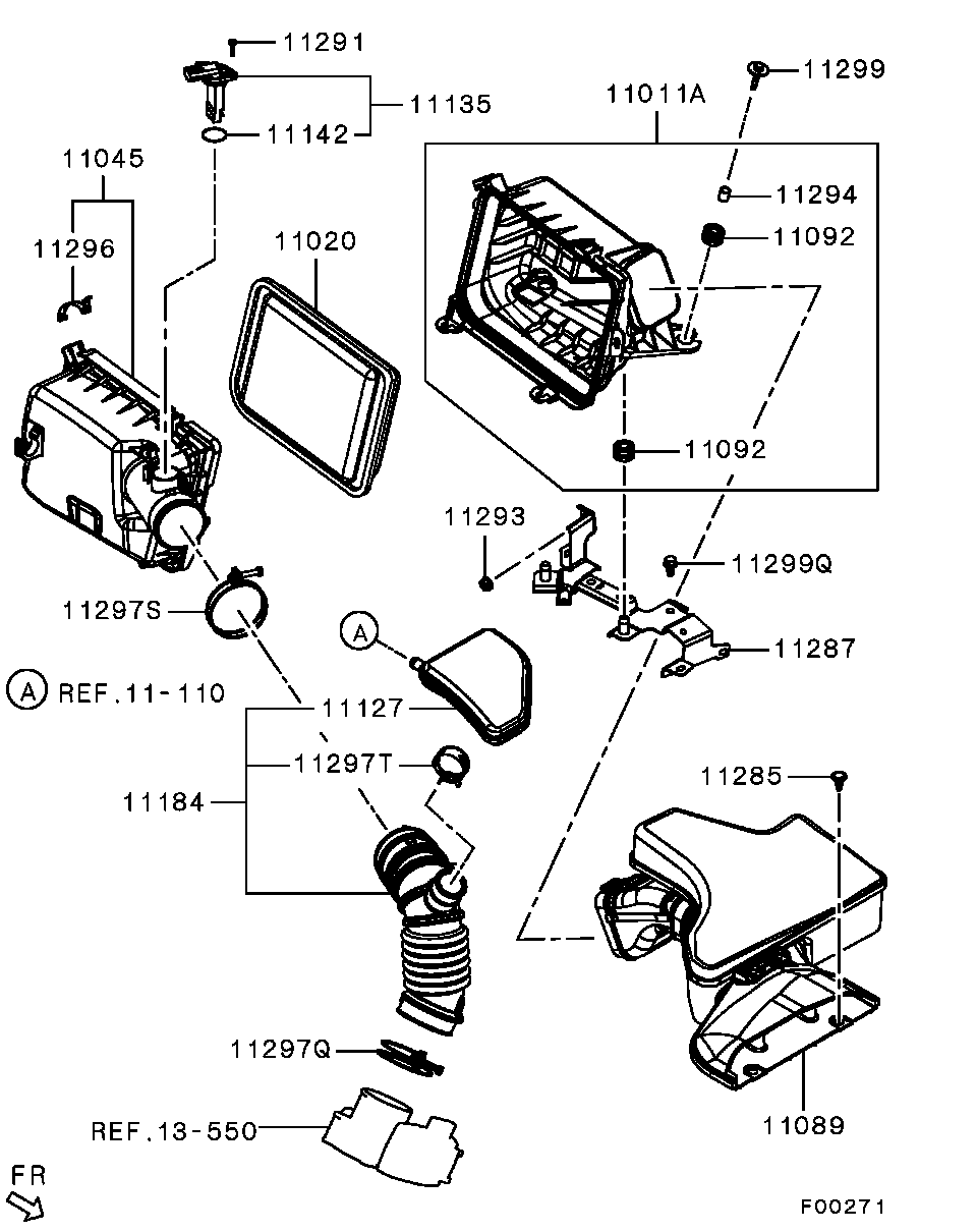 Mitsubishi 1525A031 - Mjerač zapremine zraka www.molydon.hr