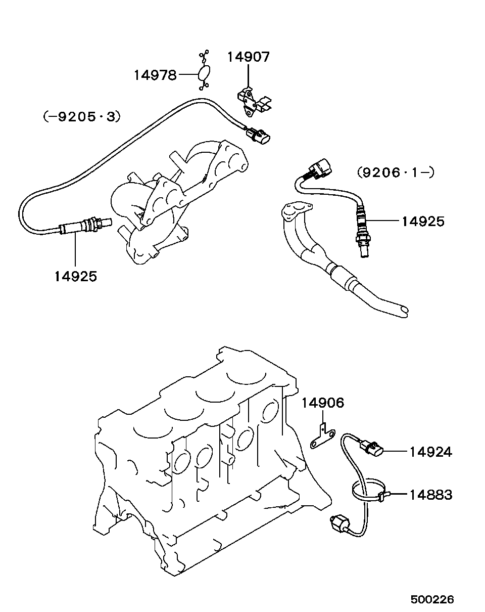 Mitsubishi MD 147 878 - Lambda-sonda www.molydon.hr