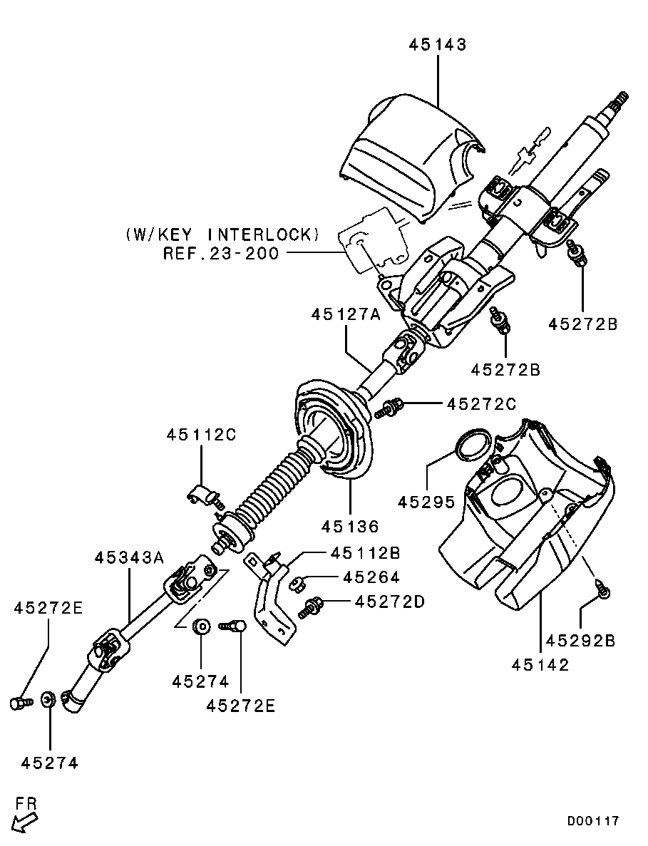 Mitsubishi 4401A161 - Zglob, osovina upravljačkog mehanizma www.molydon.hr