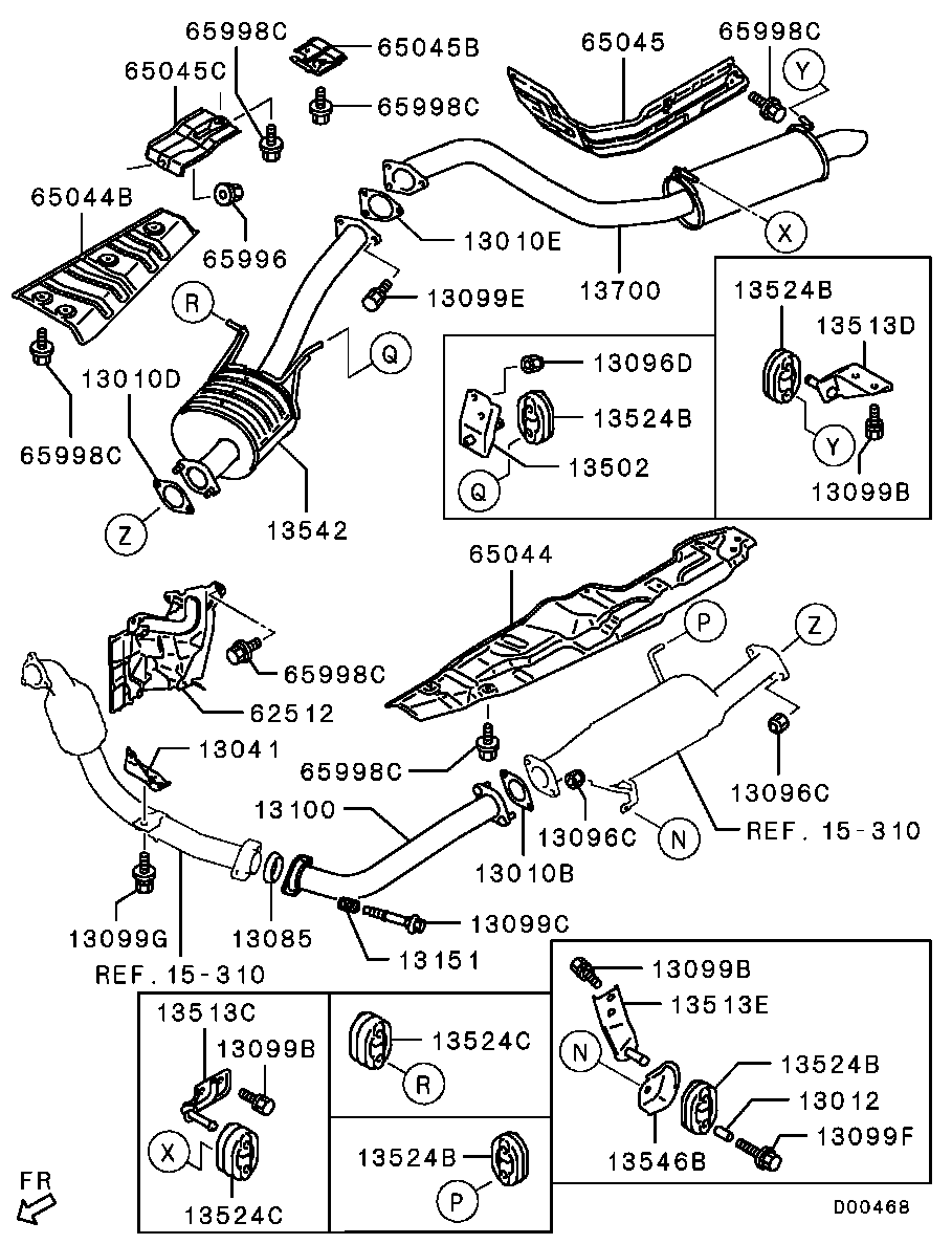 Mitsubishi MN 135 592 - Čahura Ležaja, stabilizator www.molydon.hr