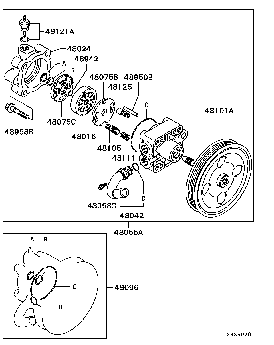Mitsubishi MR403137 - Hidraulična pumpa, upravljanje www.molydon.hr