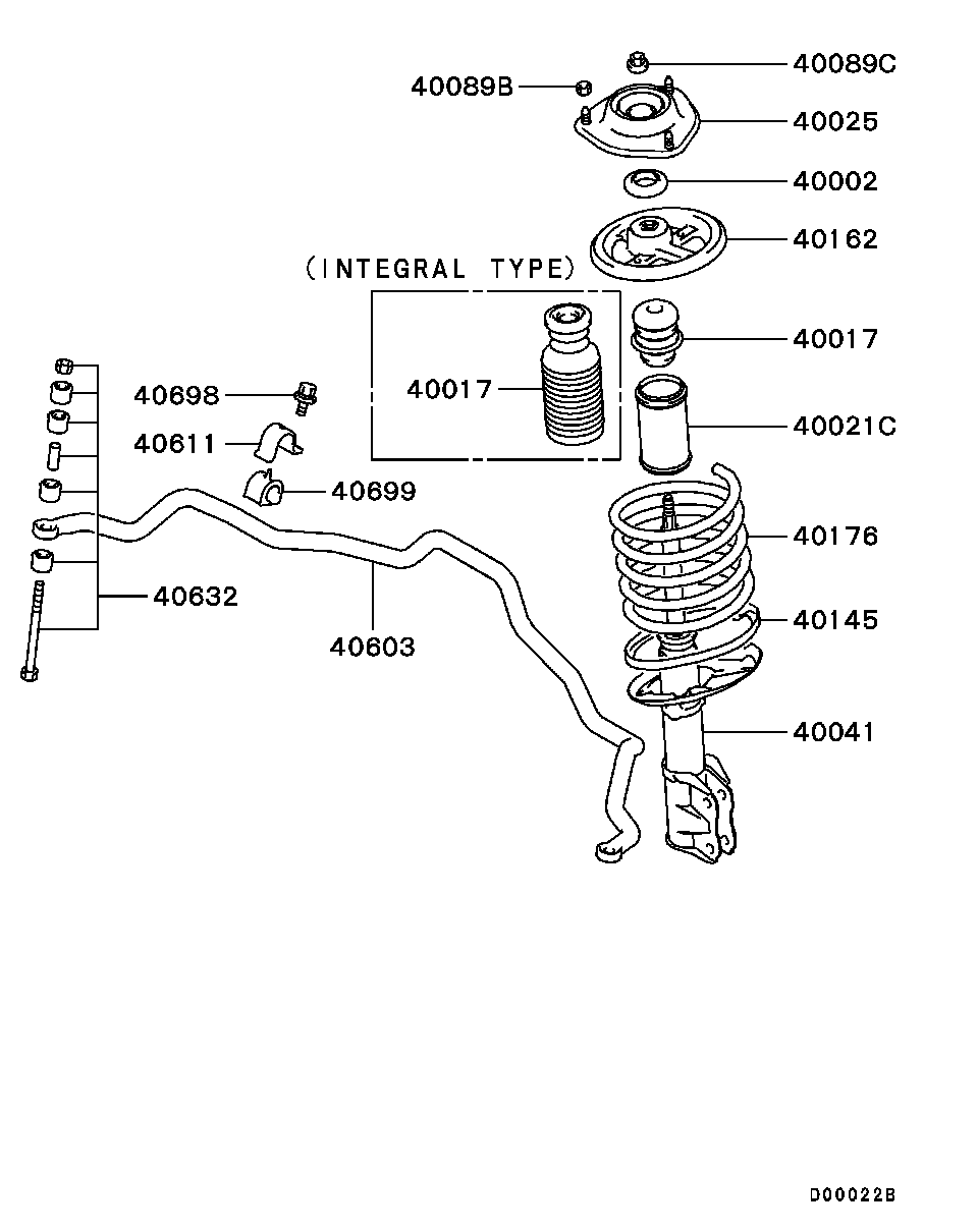 Mitsubishi MR961189 - Komplet za zaštitu od prasine, amortizer www.molydon.hr