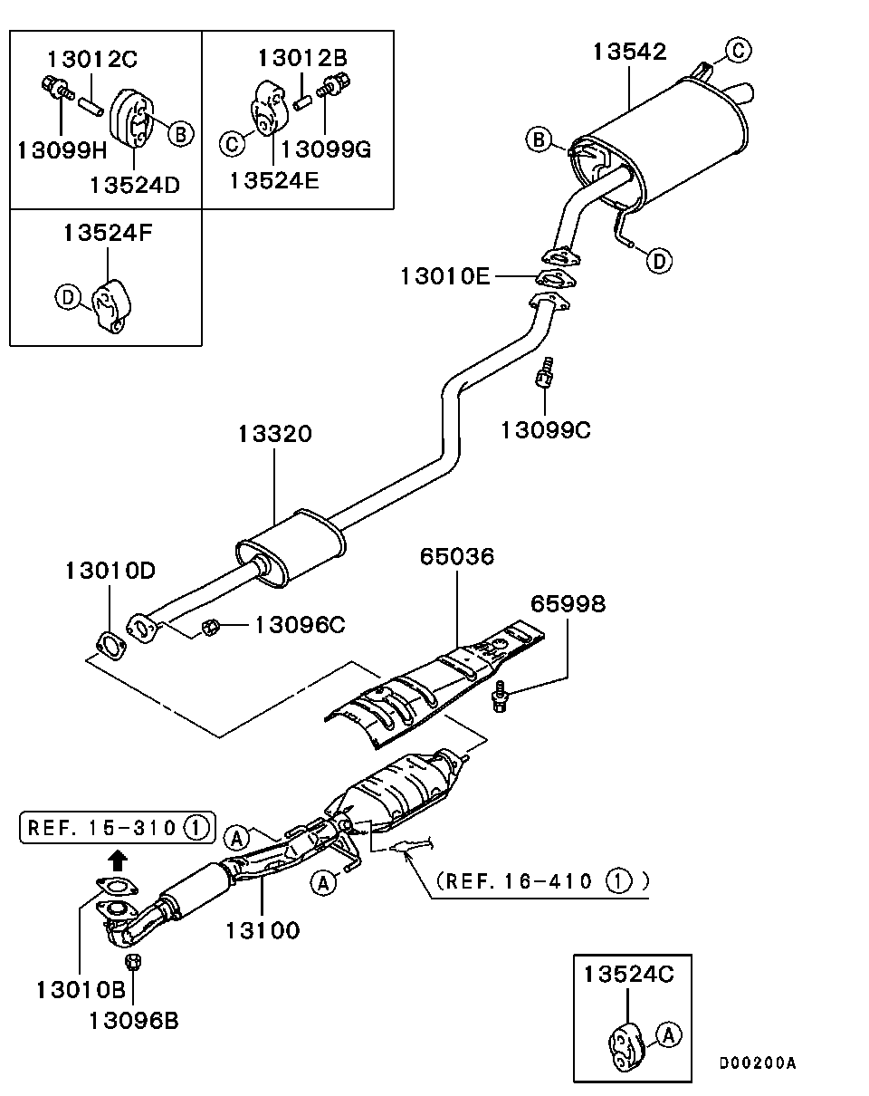 Mitsubishi MN156051 - Katalizator www.molydon.hr