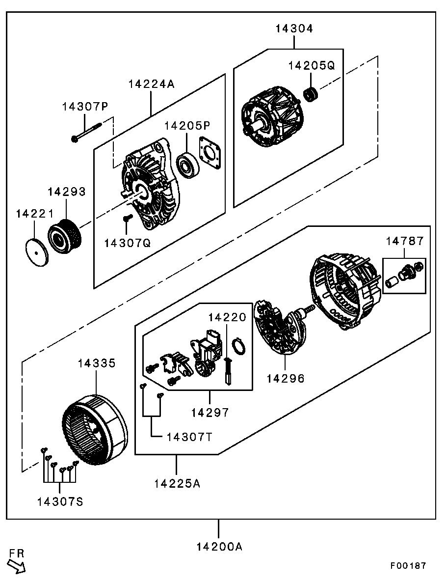 Mitsubishi 1800A313 - Remenica, alternator www.molydon.hr