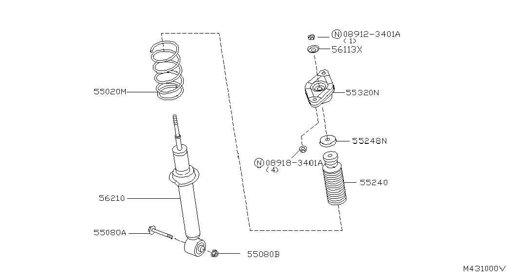 NISSAN 56210-BU000 - Amortizer www.molydon.hr