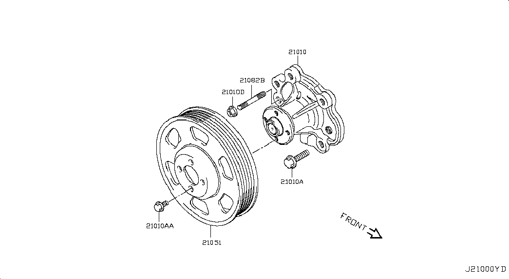 Suzuki 21010-4A00F - Vodena pumpa www.molydon.hr