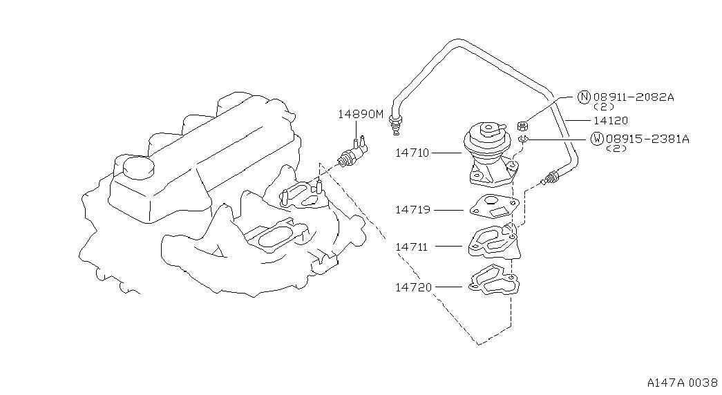 NISSAN 14719W0401 - Brtva, termostat www.molydon.hr