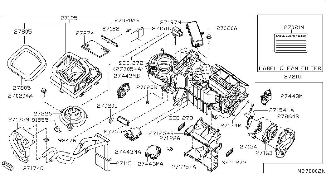 NISSAN 27274-EA000 - Filter kabine www.molydon.hr