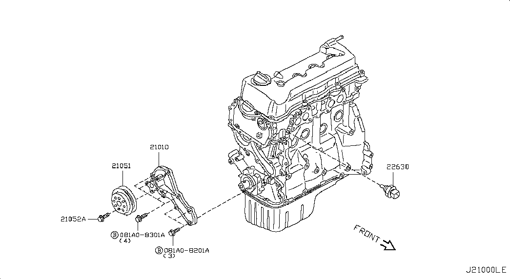 NISSAN 22630-95F0B - Senzor, temperatura rashladne tekućinu www.molydon.hr