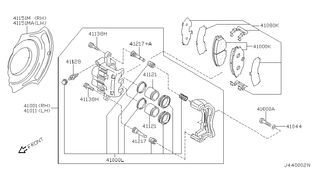 NISSAN 41001-WA200 - Kočione čeljusti www.molydon.hr