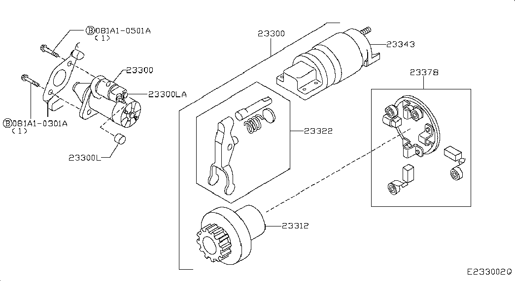 NISSAN 23300-AX01A - Starter www.molydon.hr