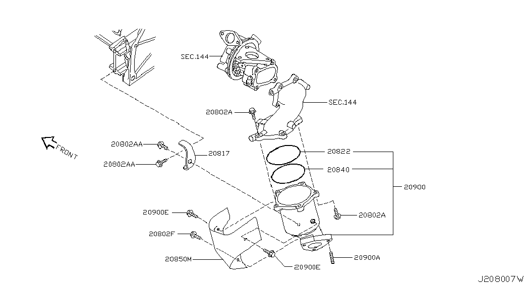 NISSAN B08A0-VK500 - Katalizator www.molydon.hr