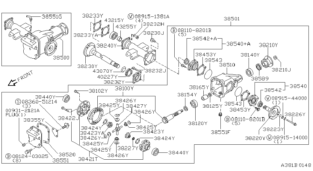 NISSAN 4022731G00 - Komplet Ležaja kotača www.molydon.hr