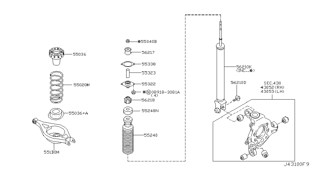 NISSAN 55240-AG000 - Zaštitni poklopac/Manžeta, amortizer www.molydon.hr