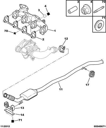 PEUGEOT 1755 85 - EXHAUST PIPE BRACKET PLATE www.molydon.hr