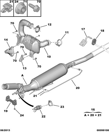 CITROËN 96 782 699 80 - EXHAUST SYSTEM FIXING CLAMP www.molydon.hr